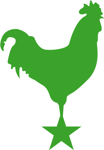Rooster Clipart Green - Farmview Market Logo (512x512)