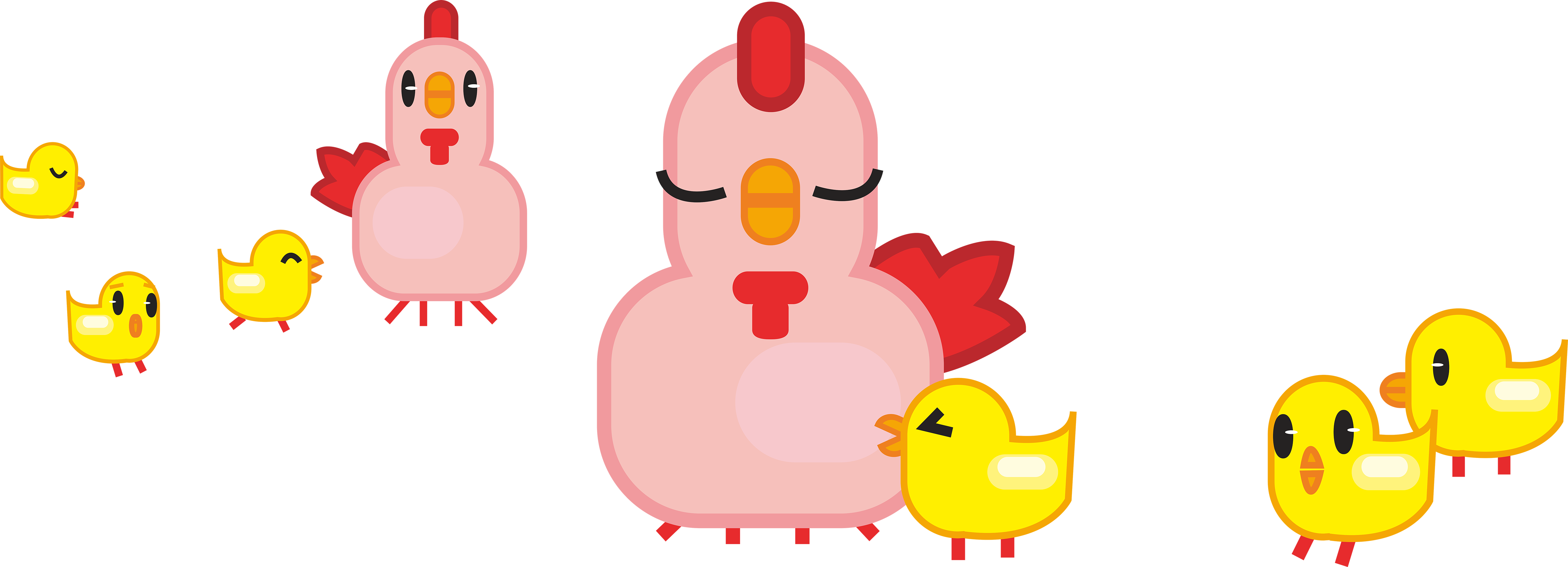 Chicken Clip Art - Chicken Clip Art (5000x1809)