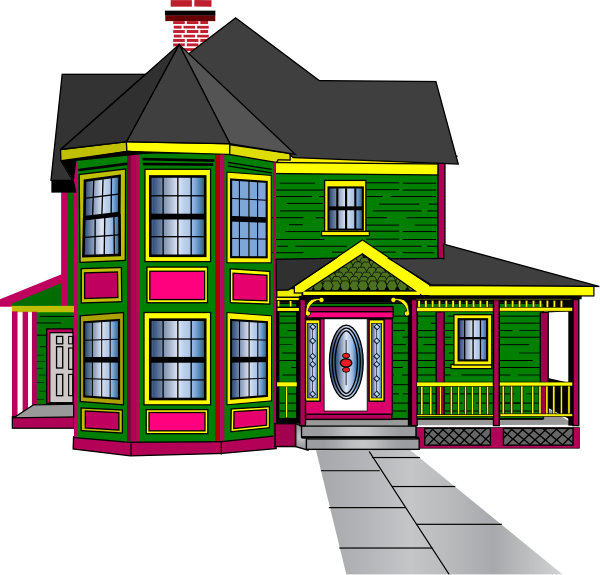 Big House Clipart - House Clip Art (600x575)