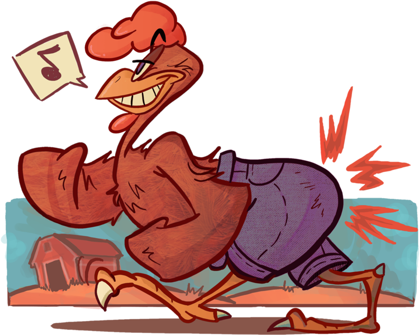 Denim Chicken By Tr-b On Clipart Library - Chicken (900x749)