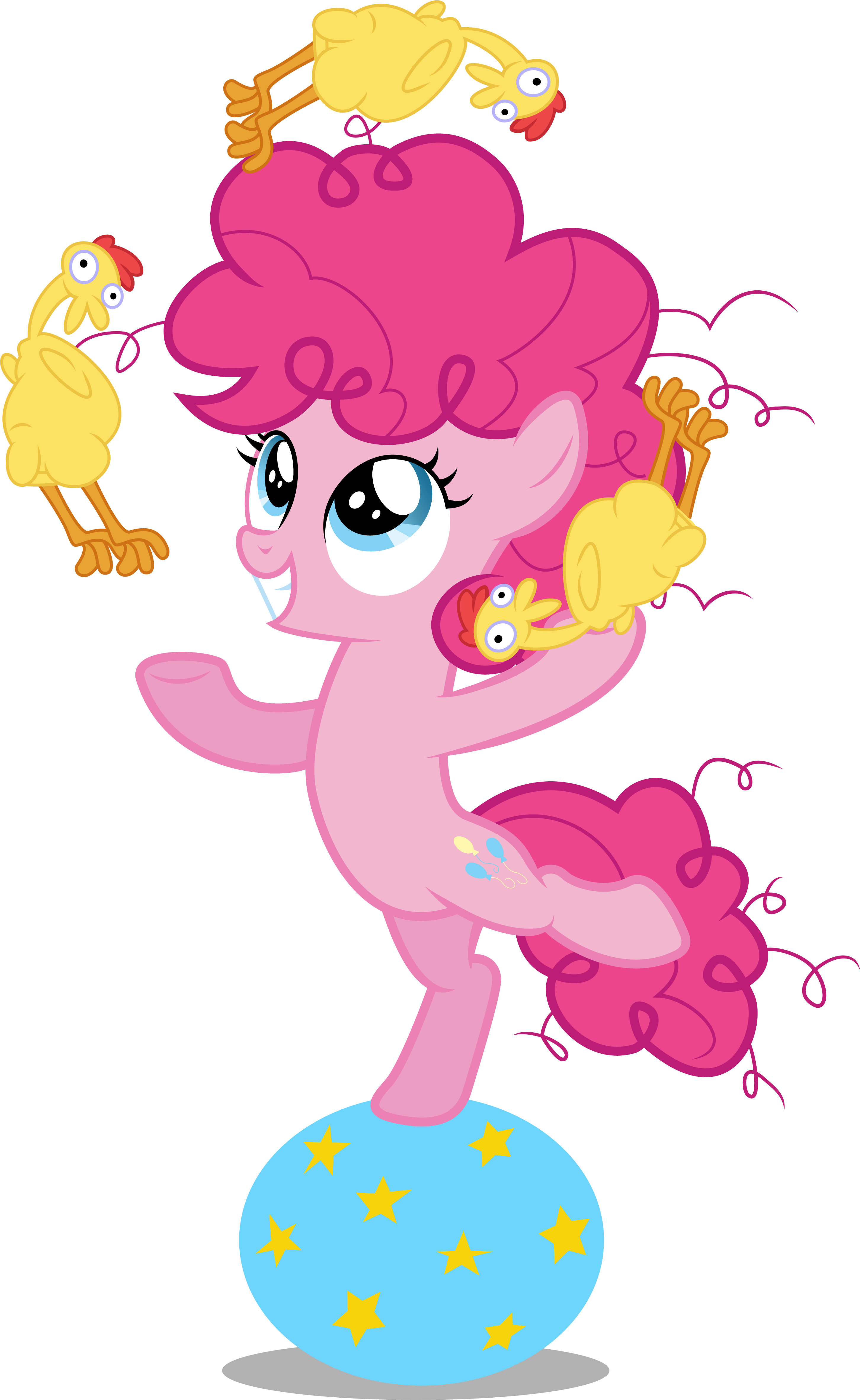 Thisismyphotoshoppin, Balancing, Ball, Boneless, Filly, - Pinkie Pie (2903x4725)