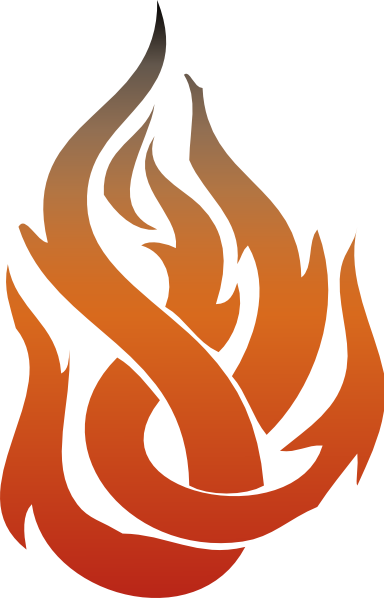 Flame Clip Art - Llama De Fuego Png (384x598)