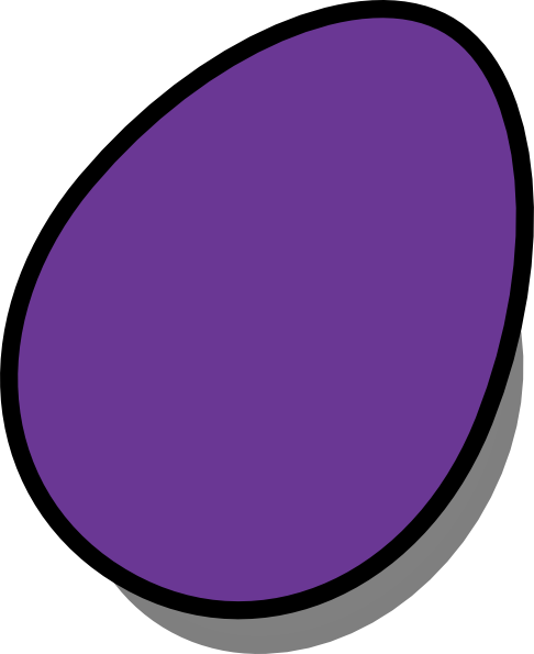 Purple Easter Eggs Cartoon (486x595)