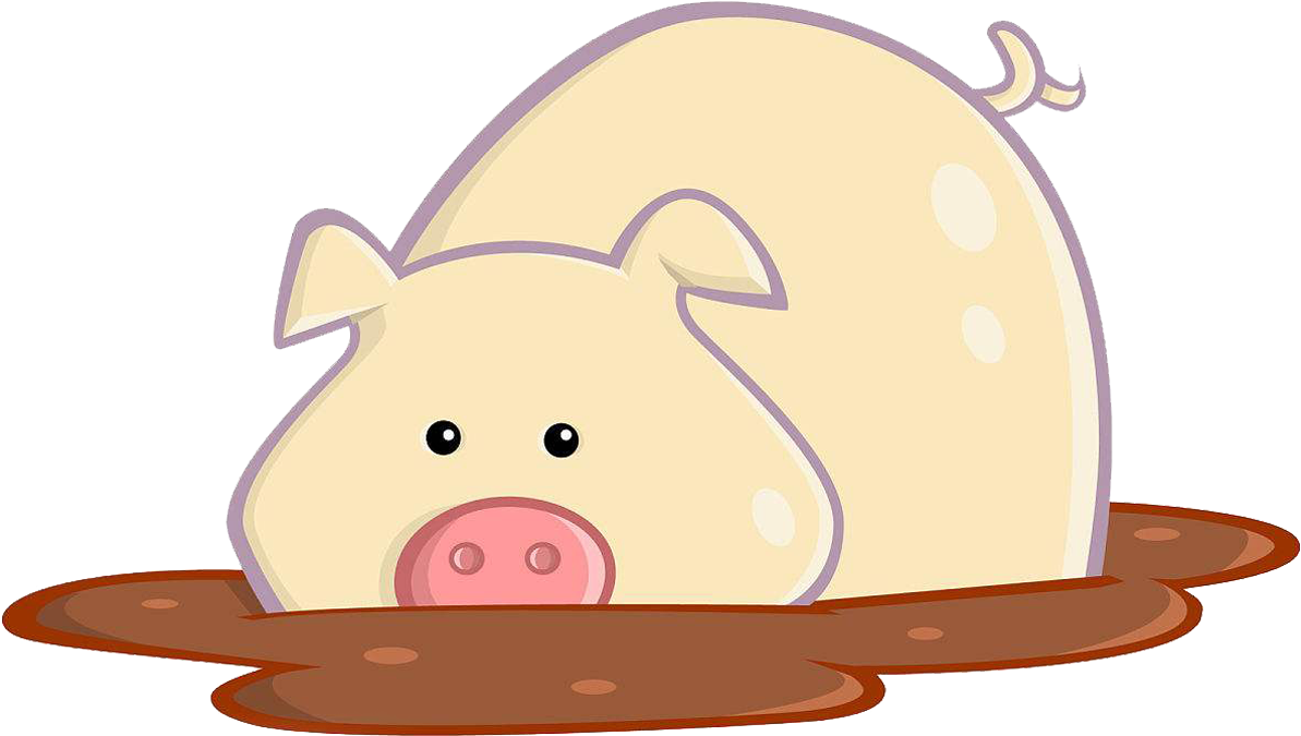 Pig Mud Scalable Vector Graphics Clip Art - Pig (1200x1200)