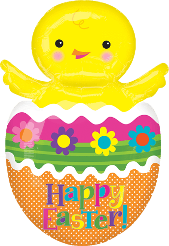 Easter Chick Pictures - Happy Easter Chick In Egg (344x500)