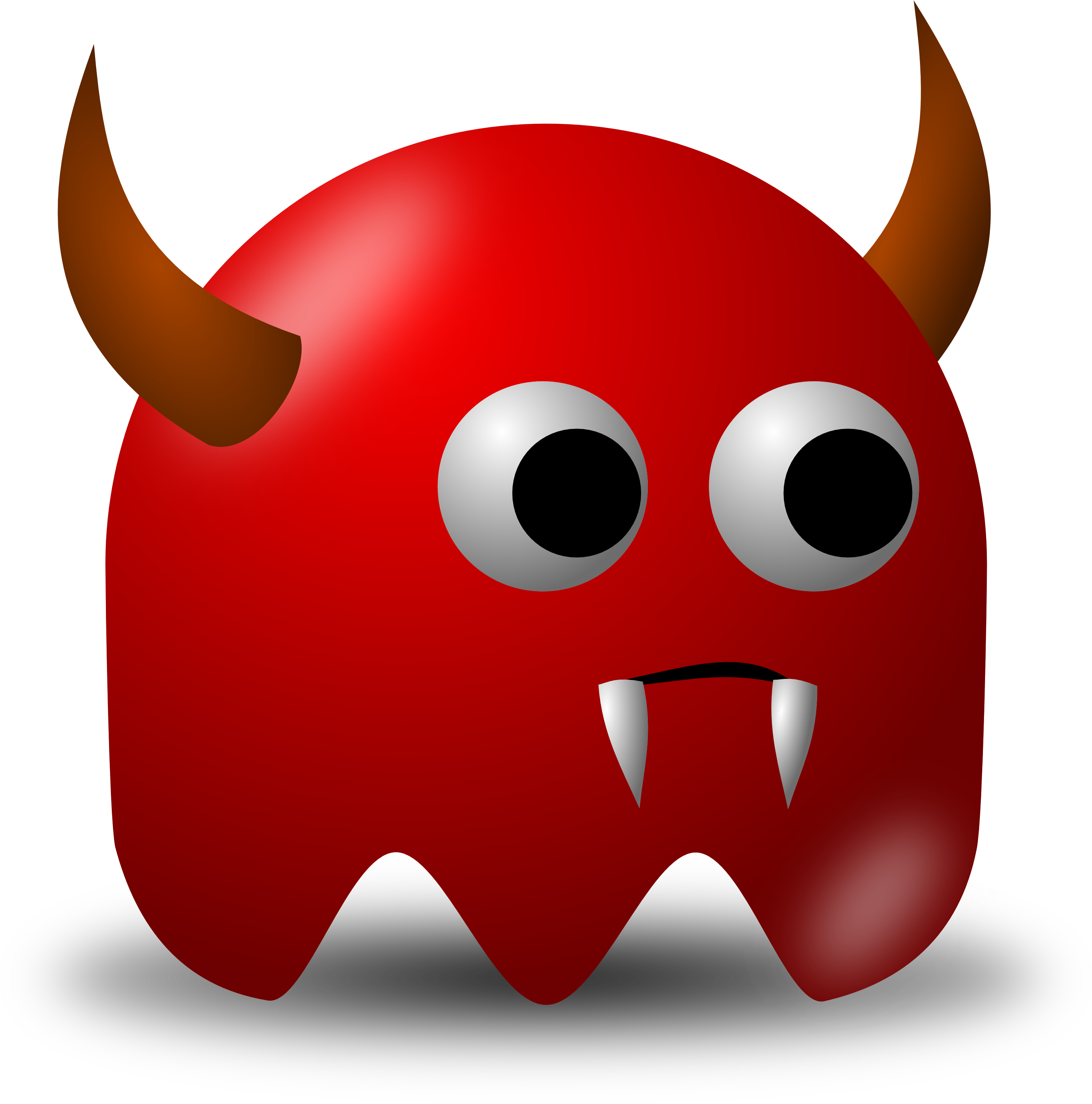 Devil Avatar Character With Horns And Fangs - Devil Clip Art (3196x3200)