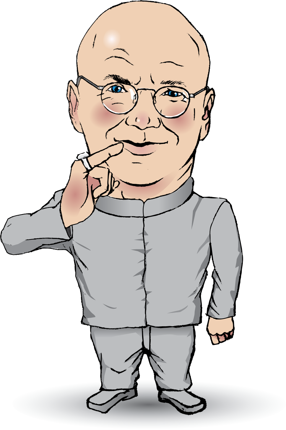 Clipart - Evil Man Clipart (968x1455)