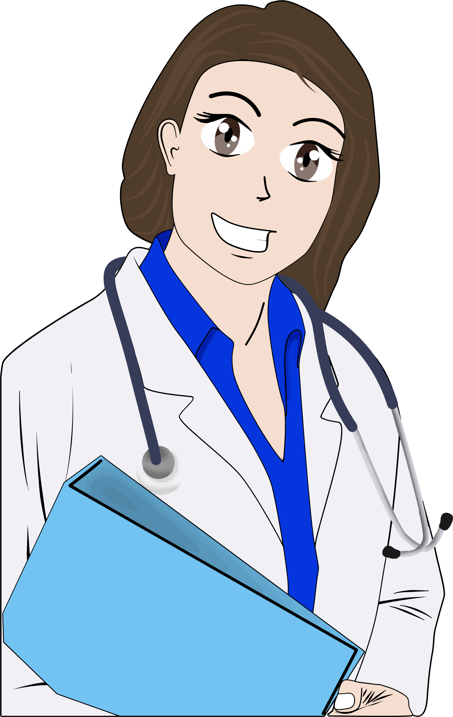 Big Image - Cartoon Female Doctor (1457x2307)