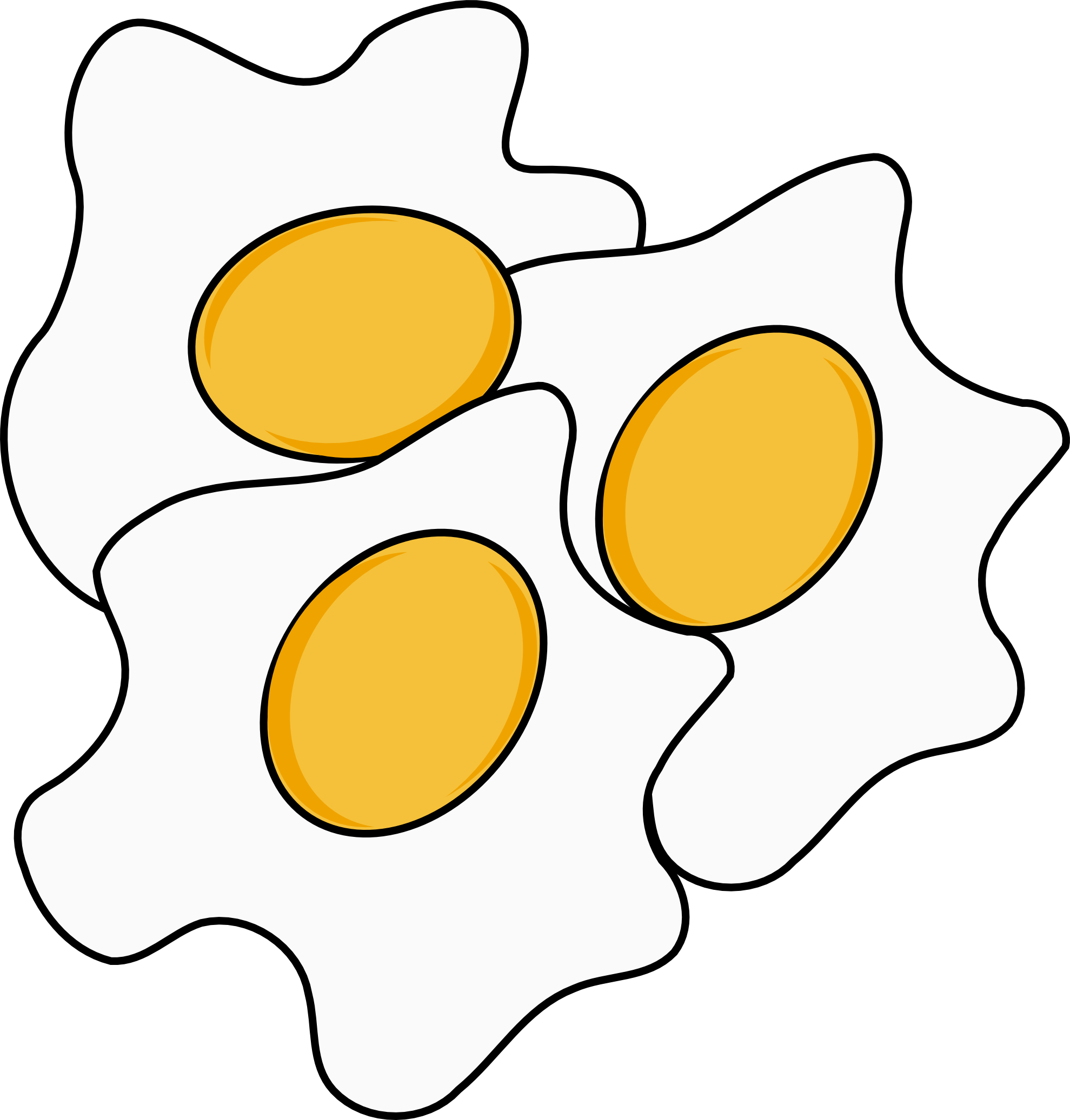 Fried - Egg - Clipart - Eggs Clip Art (1979x2073)