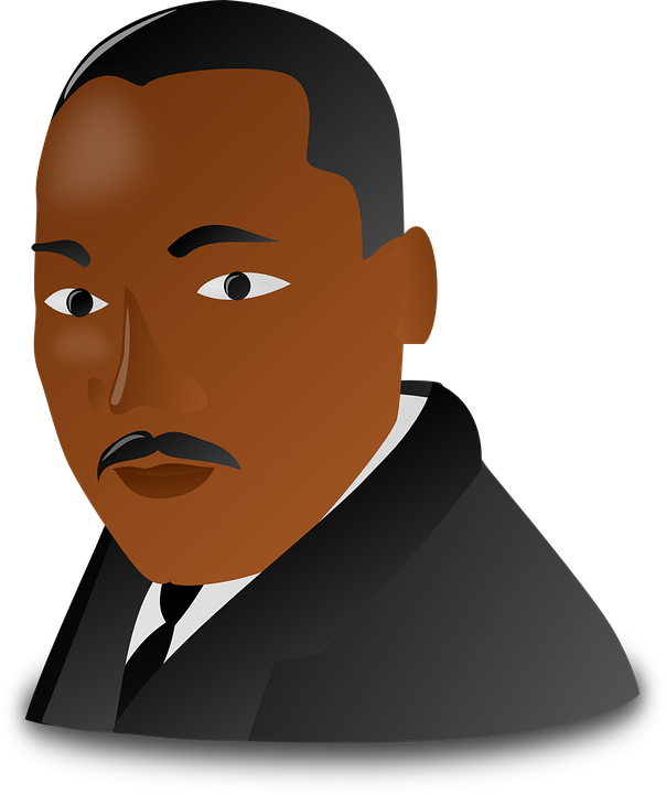 Animated Martin Luther King Clipart - Martin Luther King Jr Clip (604x720)