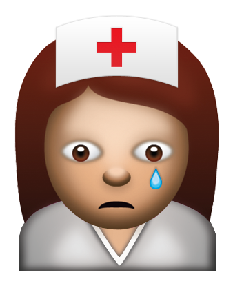 Sad Nurse Clipart - Sad Nurse Png (550x550)