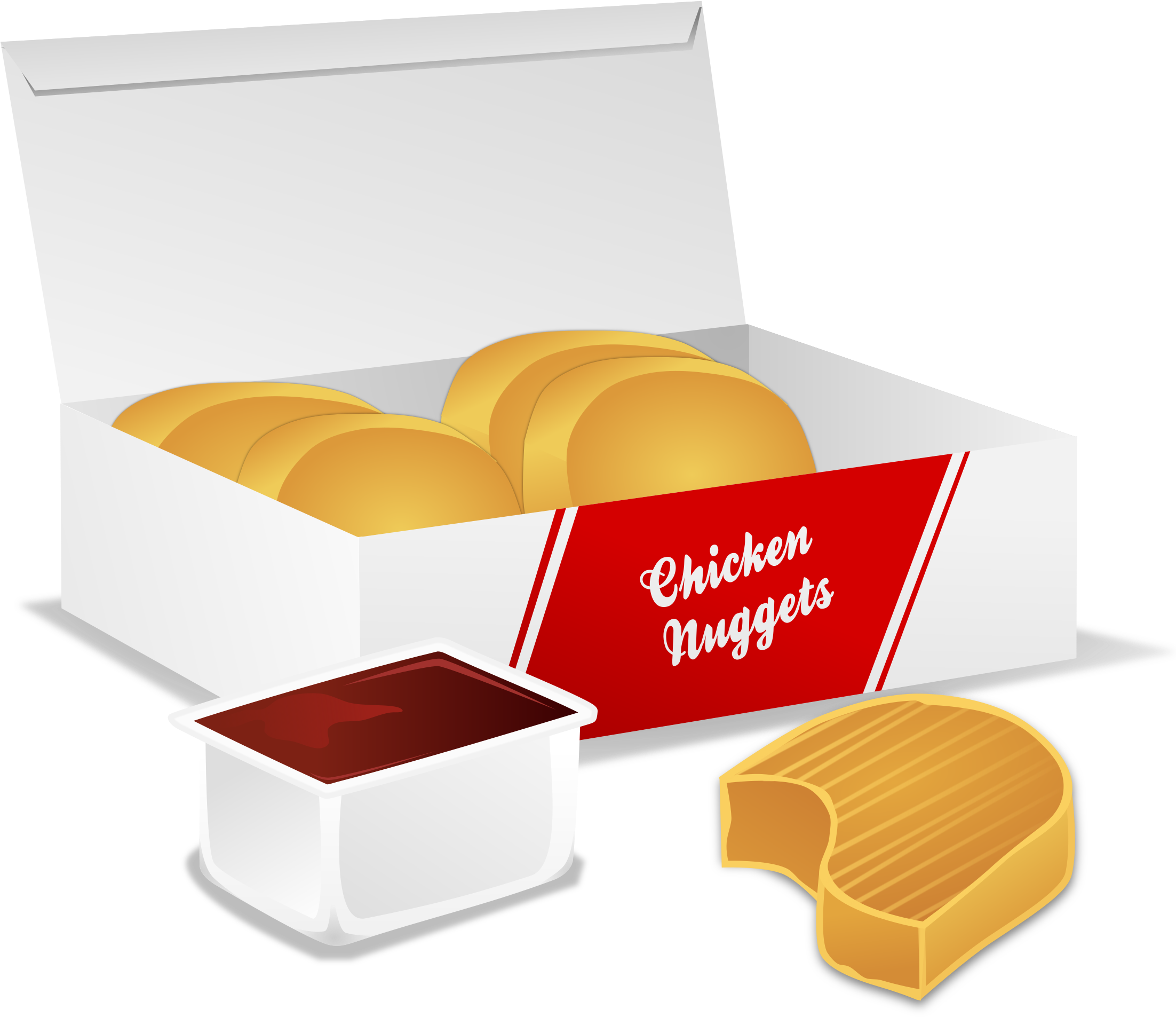 Chicken Nuggets Png Images - Box Of Food Png (2400x2585)