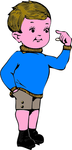 Clip Art Of A Boy (288x599)