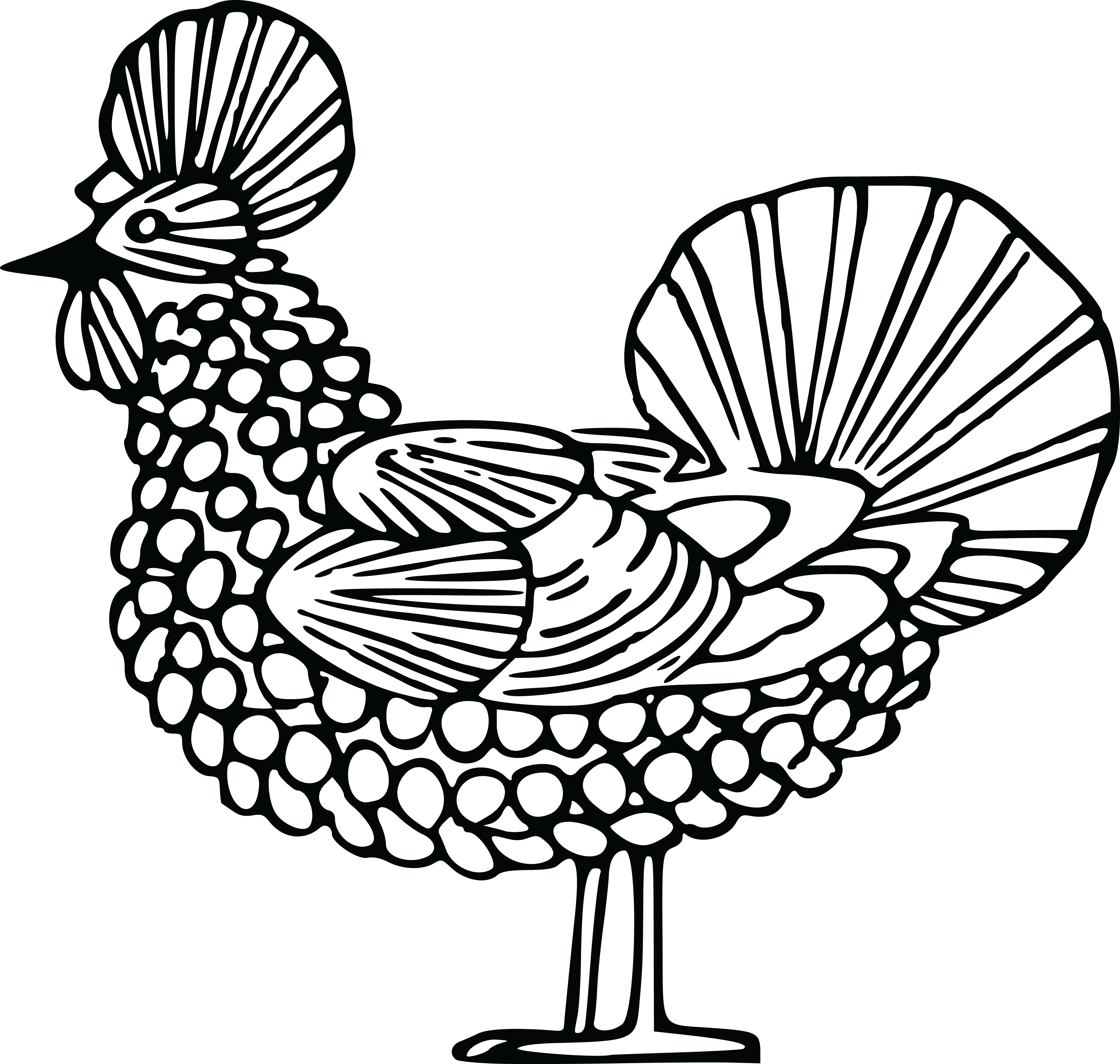 Free Clipart Of A Chicken - Chicken (4000x3802)