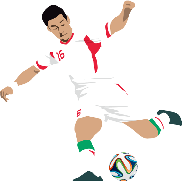 Football Scalable Vector Graphics Drawing Animation - Male Football Player Cartoon Png (878x649)