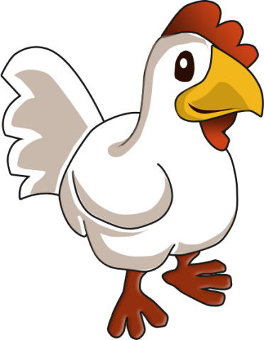 Chicken Wing Calculator - Cartoon Chicken Wing (372x480)