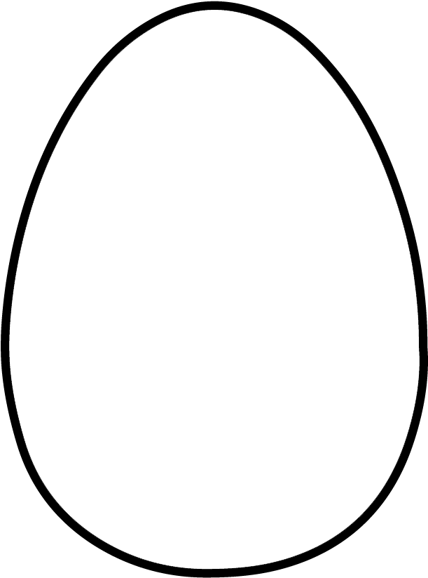 Egg Clipart Outline - Art (630x847)