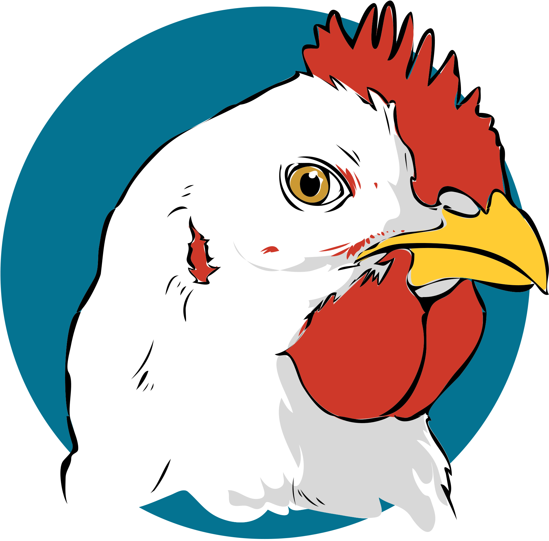 Open - Cabeza De Pollo Dibujo (2000x2000)