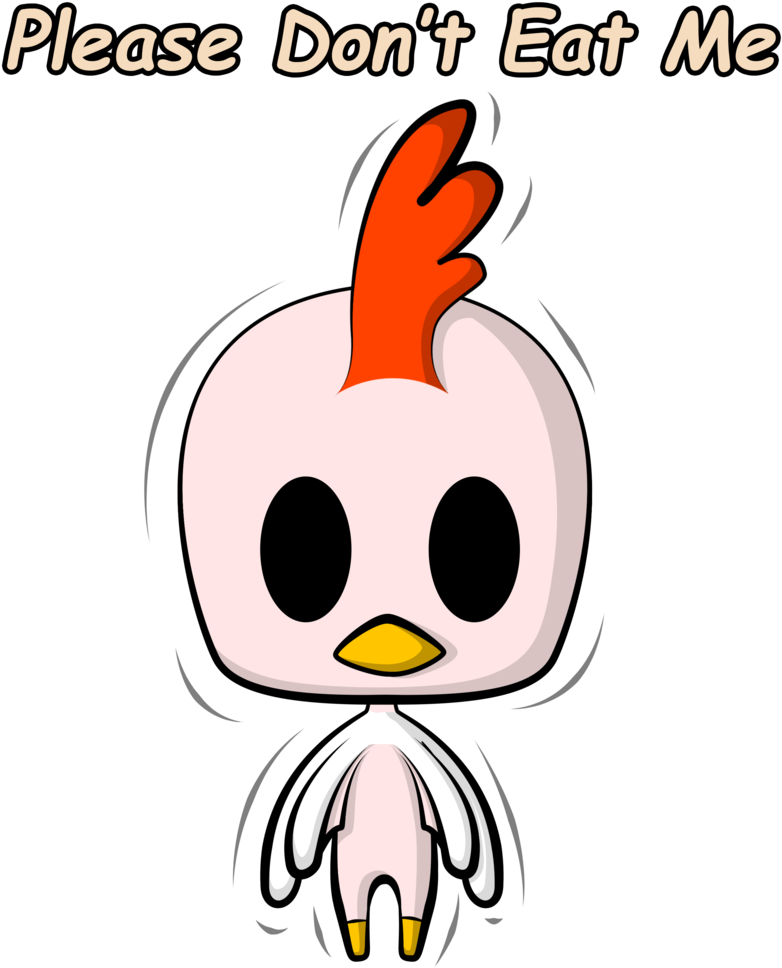 Chibi Chicken Please Dont Eat By Justnidea - Chicken (800x1035)