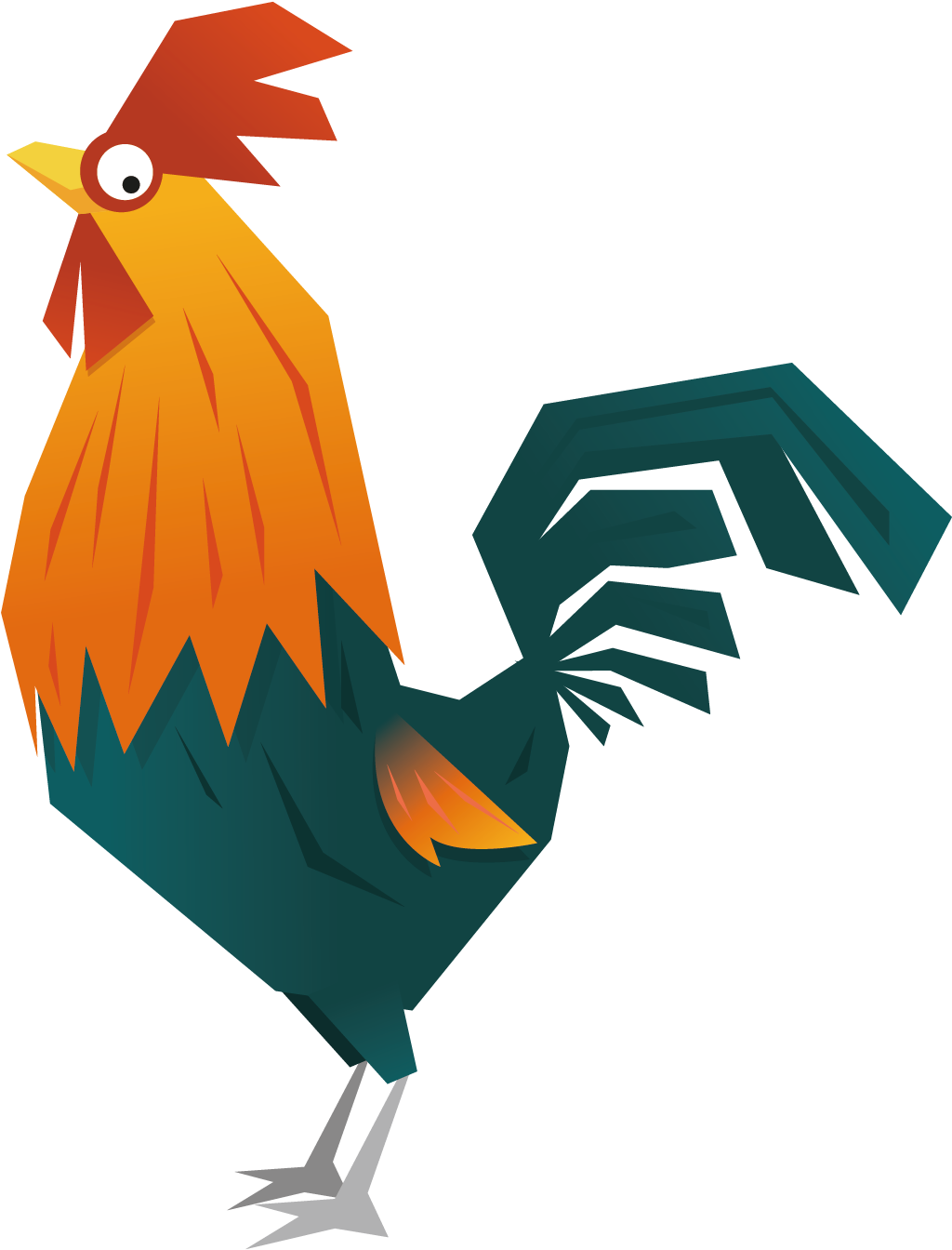 Chicken New Years Day Rooster - Chicken (1500x1500)