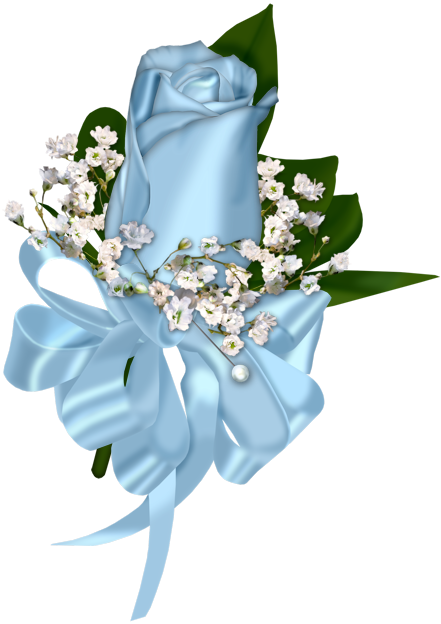 Blue Roses - Light Blue Rose Clip Art (441x624)