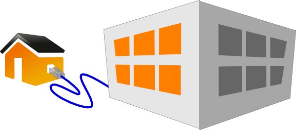 Home Connected With Office Clip Art - Corporate Video (600x263)