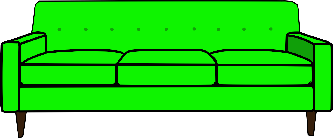 Sofa Clipart Animated - Transparent Couch Clipart (1440x1080)