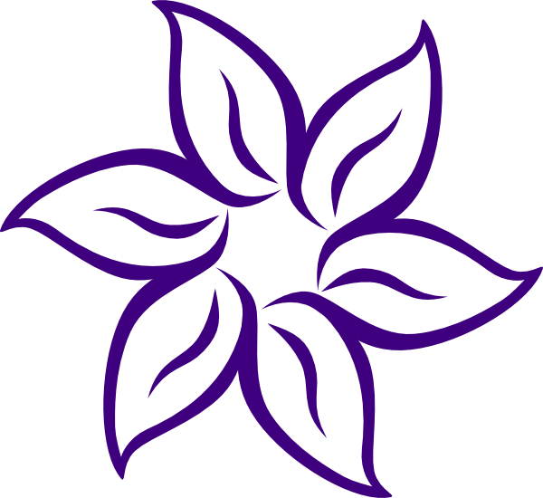 Lotus Flower Clip Art Free - Easy To Draw Flowers (600x550)
