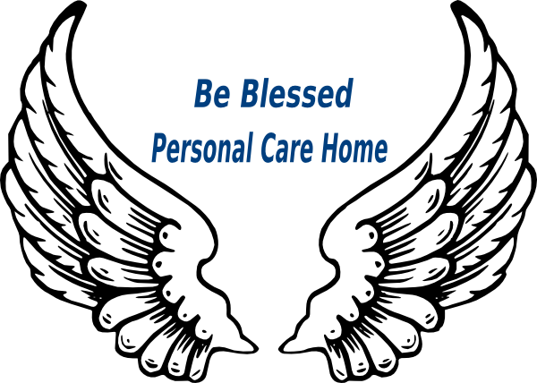 How To Set Use Be Blessed Personal Care Home Svg Vector - Angel Wings (600x428)