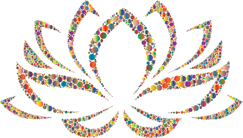 Clipart Colorful Lotus Flower Circles - Clipart Colorful Lotus Flower Circles (786x447)