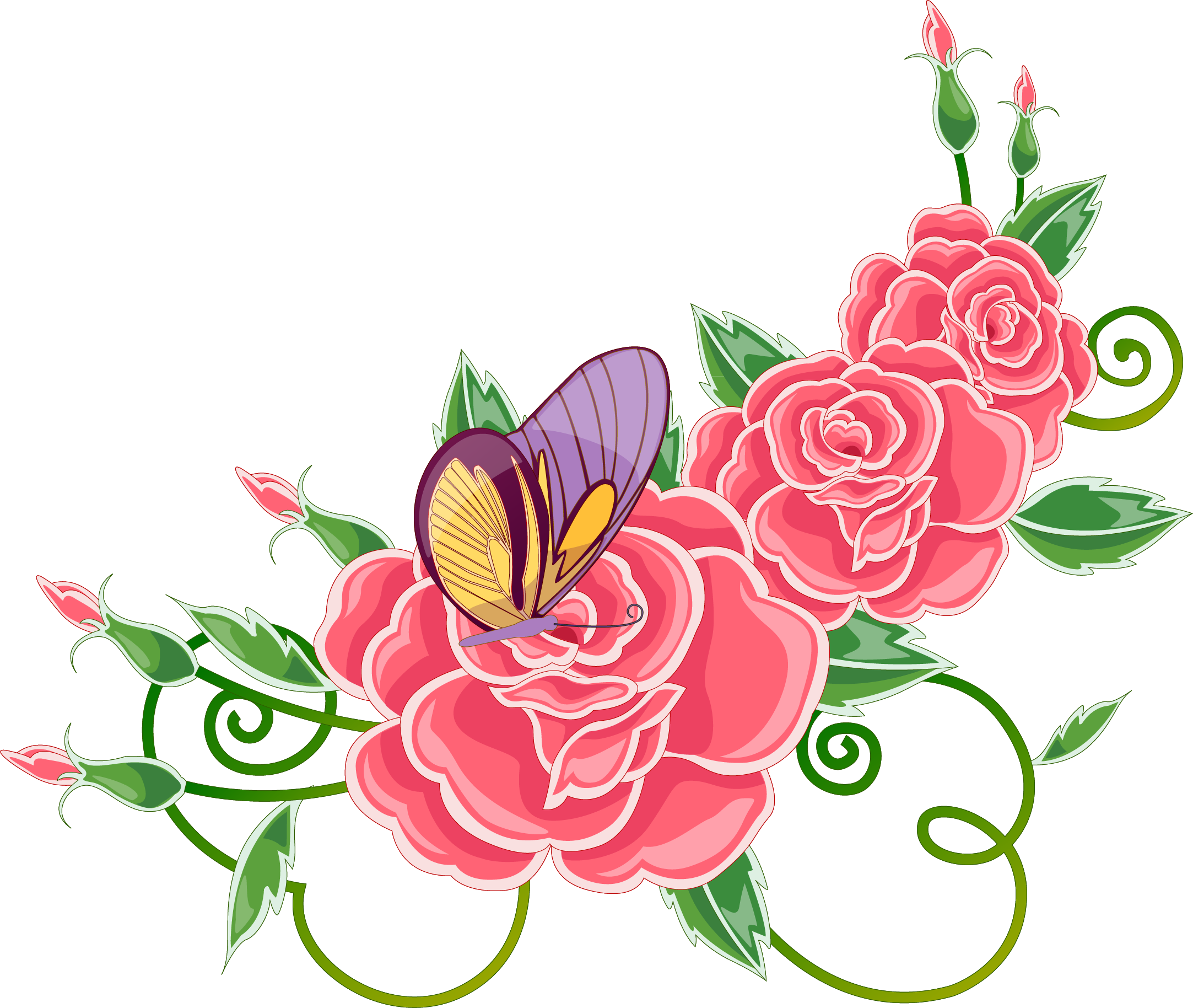 Rose Flower Clip Art - Rose Flower Clip Art (2165x1828)