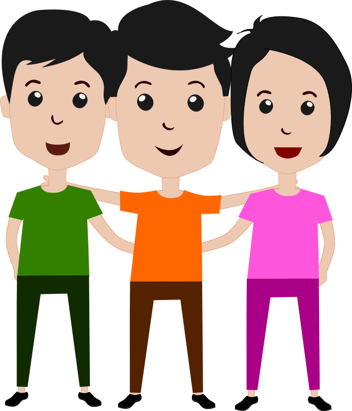Medium Image - Friends Clipart Png (2057x2400)