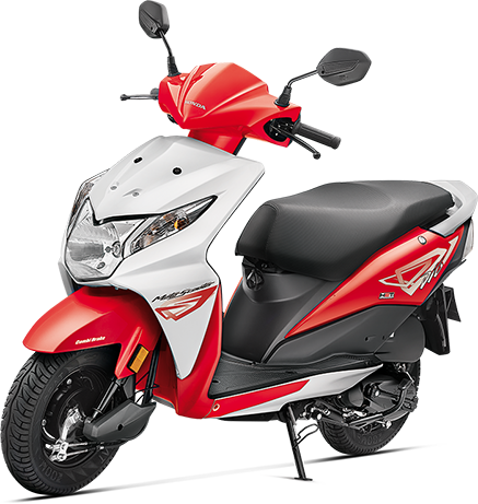 Honda Dio - Dio White And Black (437x461)