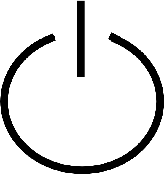 Power Button Clip Art (552x598)