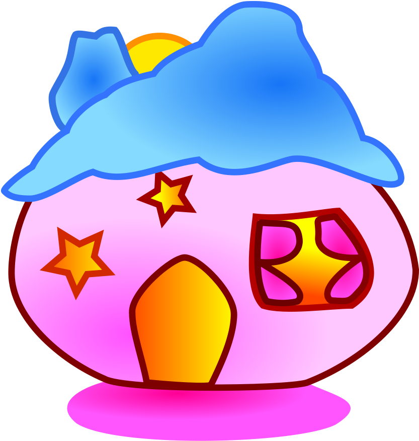 How To Set Use Pink Home Icon Png - ภาพ บ้าน ใน จินตนาการ การ์ตูน (900x900)