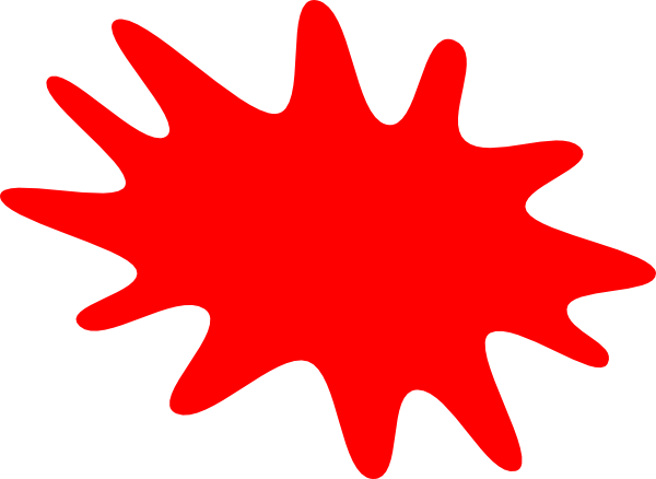 Red Splat Clip Art At Clker Com Vector Clip Art Online - Canada Maple Leaf Transparent (600x438)