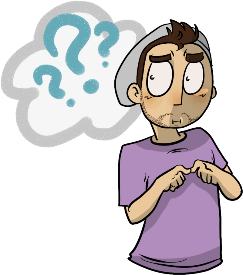 Confused By Leemak On Clipart Library - Confused Cartoon Face Png (843x947)