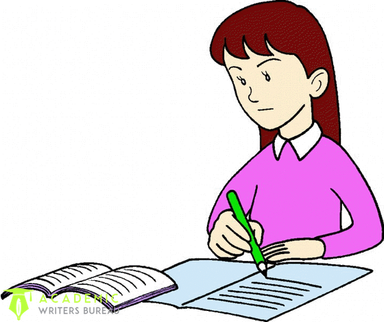 Person Writing Clip Art (560x469)