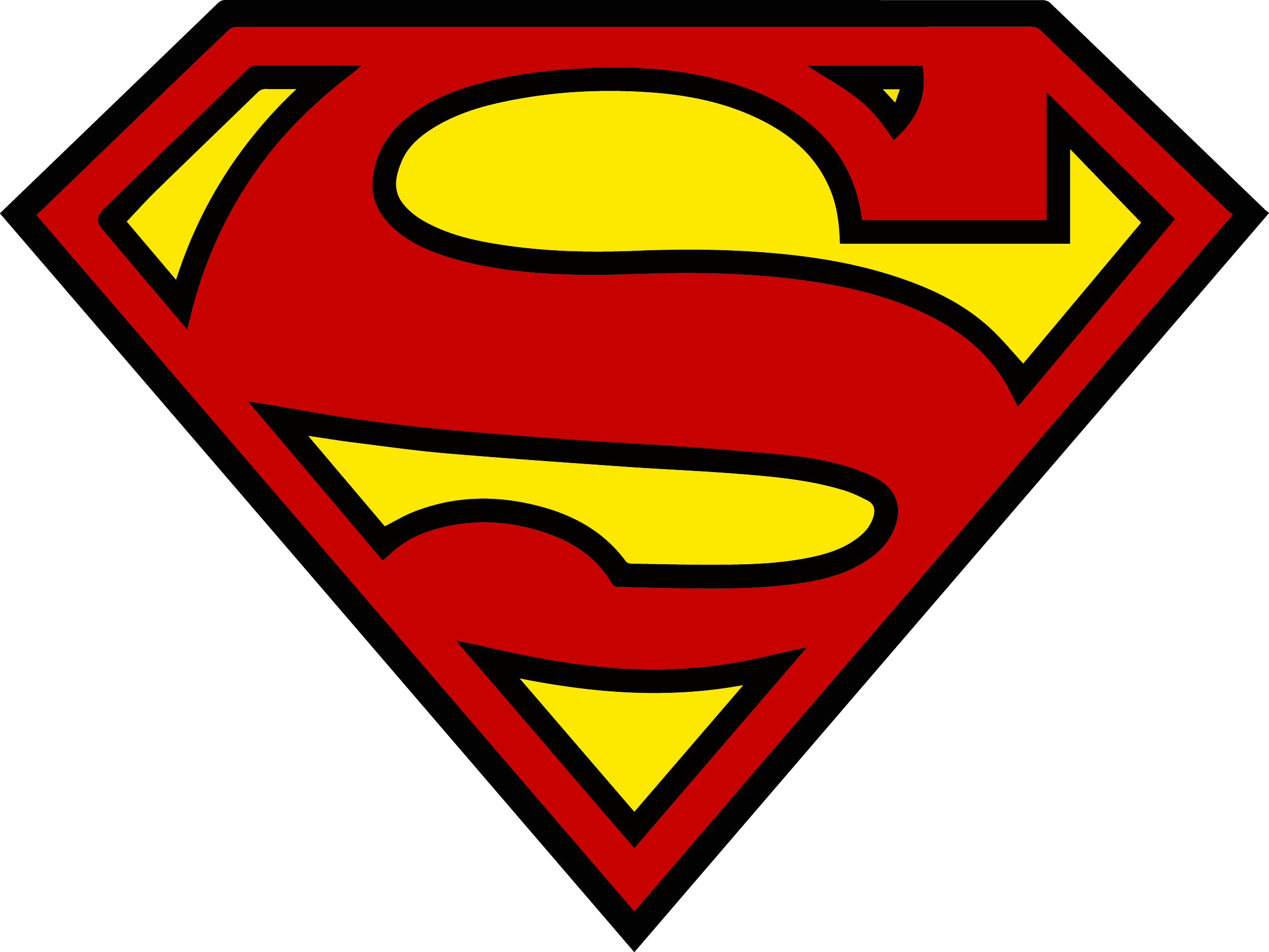 Superman Shield Logo Clip Art - Superman Png (2545x1910)