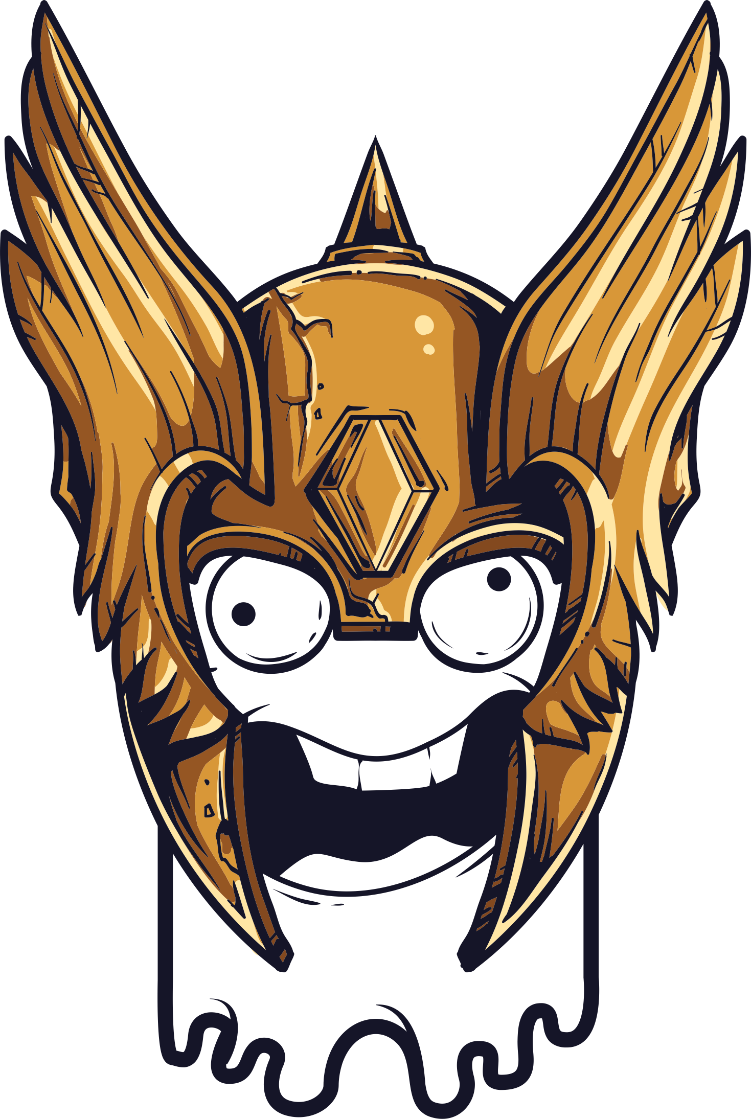 Share - Niedlicher Beängstigender Entwurf Notizblock (1469x2189)