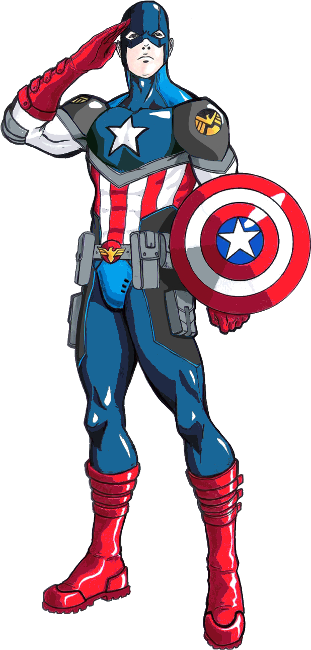 Steven Rogers4208 - Captain America Comic Salute (800x1353)