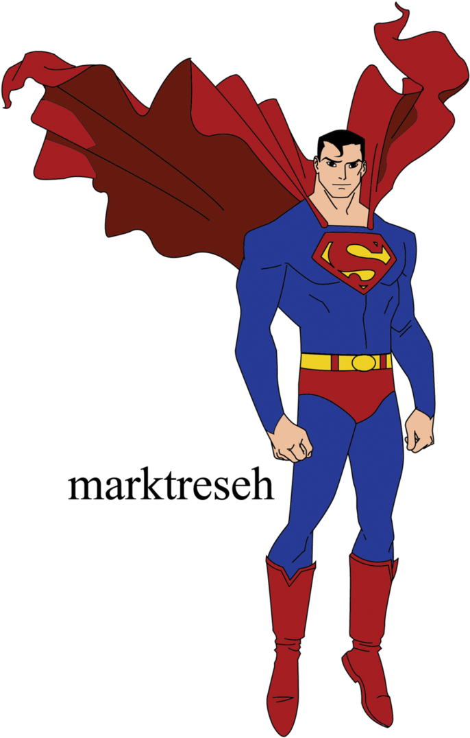 Superman Fly By Marktreseh - Superman Young Justice Superman Flying (726x1100)