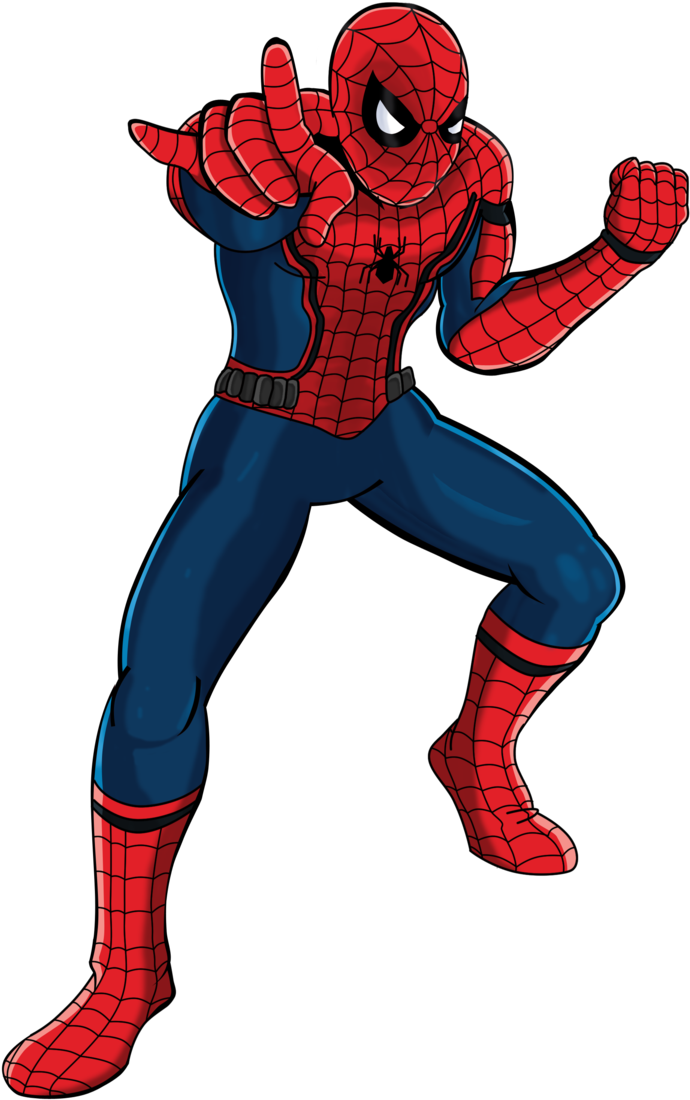 Spider-man Png - Civil War Spiderman Artwork (709x1128)