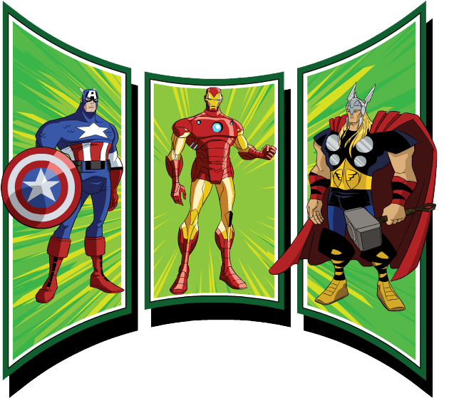 Captain America Clipart - Earths Mightiest Heroes Avengers Storybook Collection (643x567)