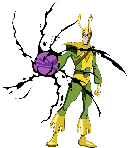 Marvel Loki Clipart - Avengers Earth's Mightiest Heroes (495x573)
