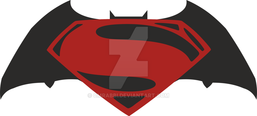 Superman V Batman Png Logo Clipart - Batman V Superman Symbol (1024x463)