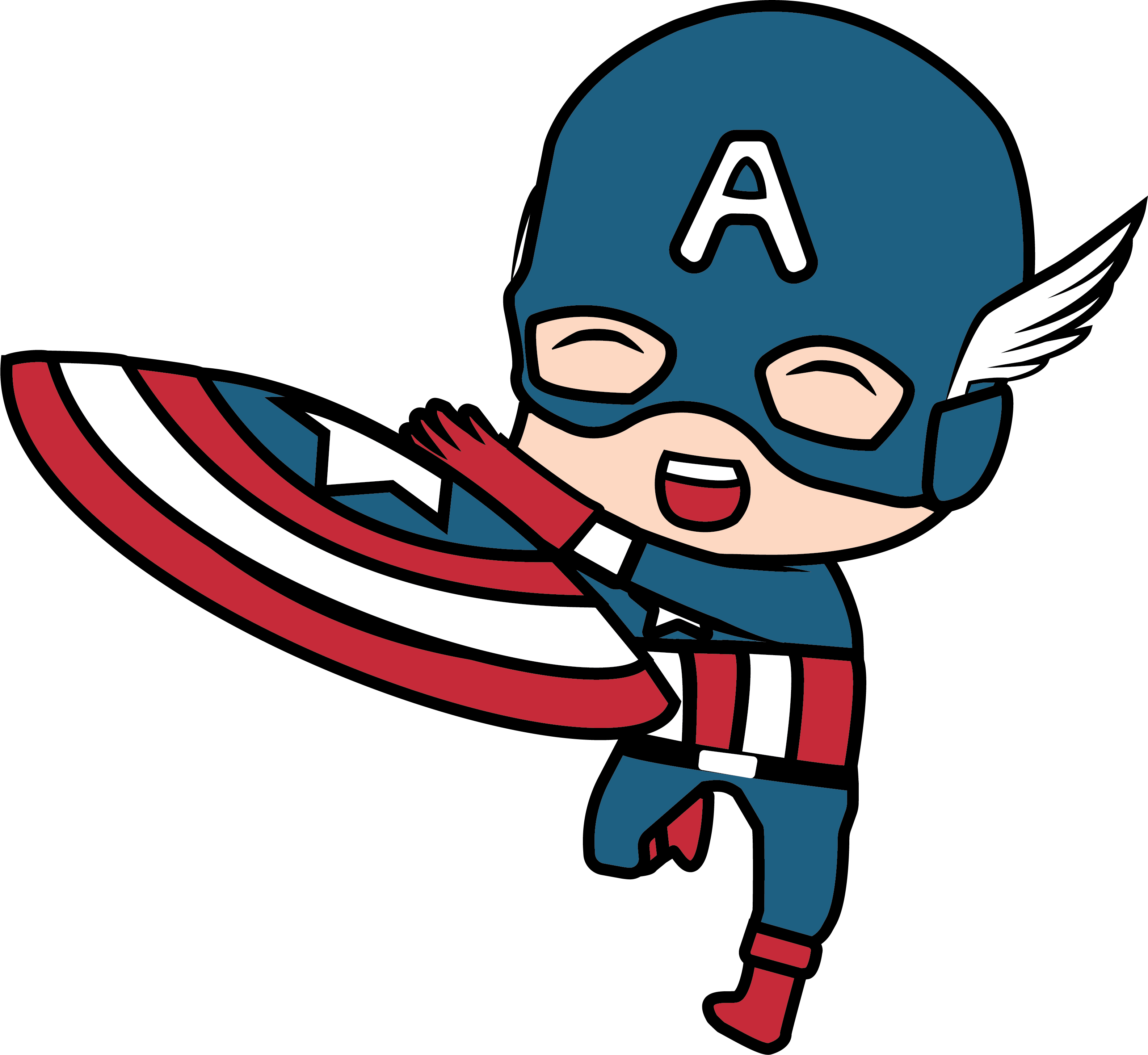 Ihs Key Club - Captain America (3171x2913)