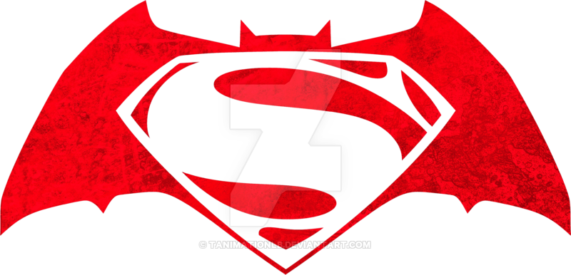 Batman V Superman Official Logo By Tanimationlb - Batman Vs Superman Sticker (800x386)