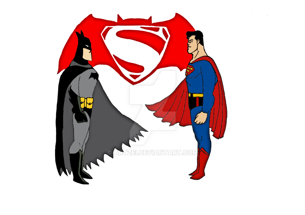Batman V Superman Dcau Style By Artzei - Cartoon (1024x745)