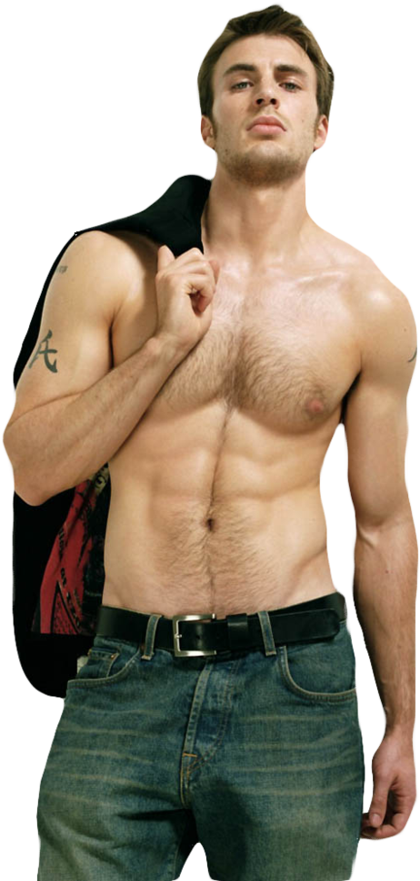 Chriiis By Kendacaramelle Chriiis By Kendacaramelle - Chris Evans Captain America Topless (794x1006)